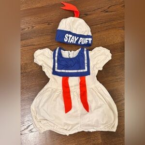 Stay Puft Kids One Piece Bodysuit - White and Blue